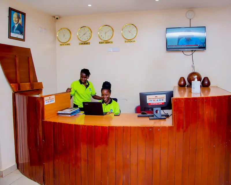 Hotel reception